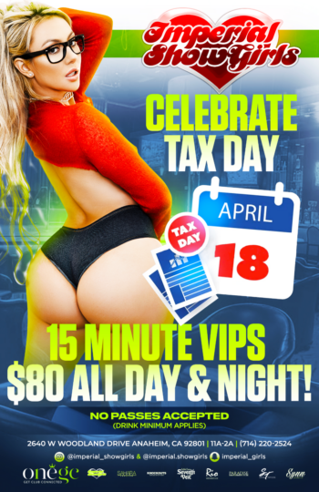 TAX DAY VIP SPECIALS!